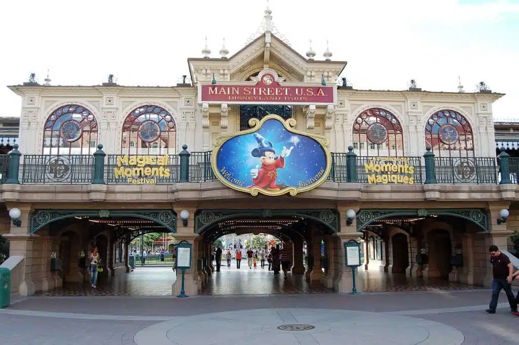 Main Street U.S.A. in het Disneyland Park van Disneyland Paris