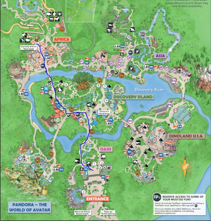animal kingdom safari map