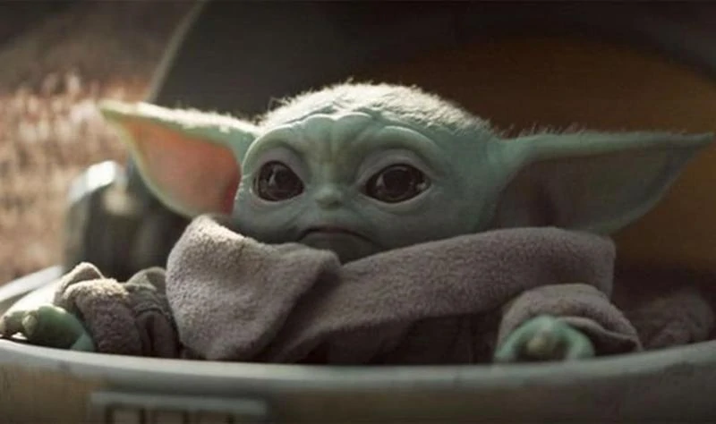Baby Yoda uit de Mandalorian