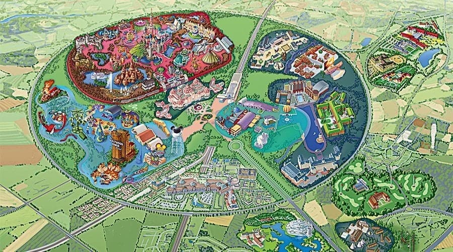 onbekend satire kruis Disneyland Paris plattegrond uitgelegd! - WereldvolMagie