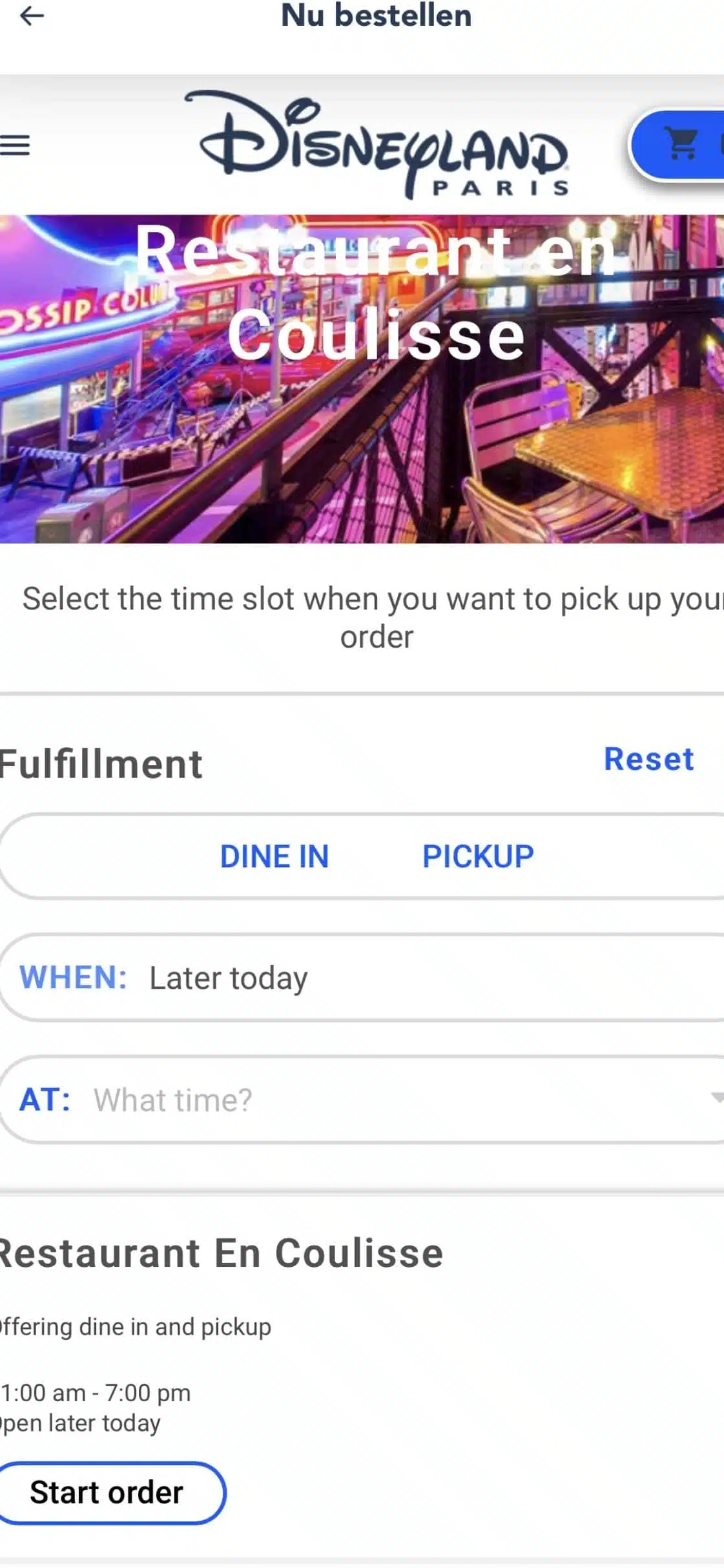 In Disneyland Paris eten bestellen via de app: zo werkt het!