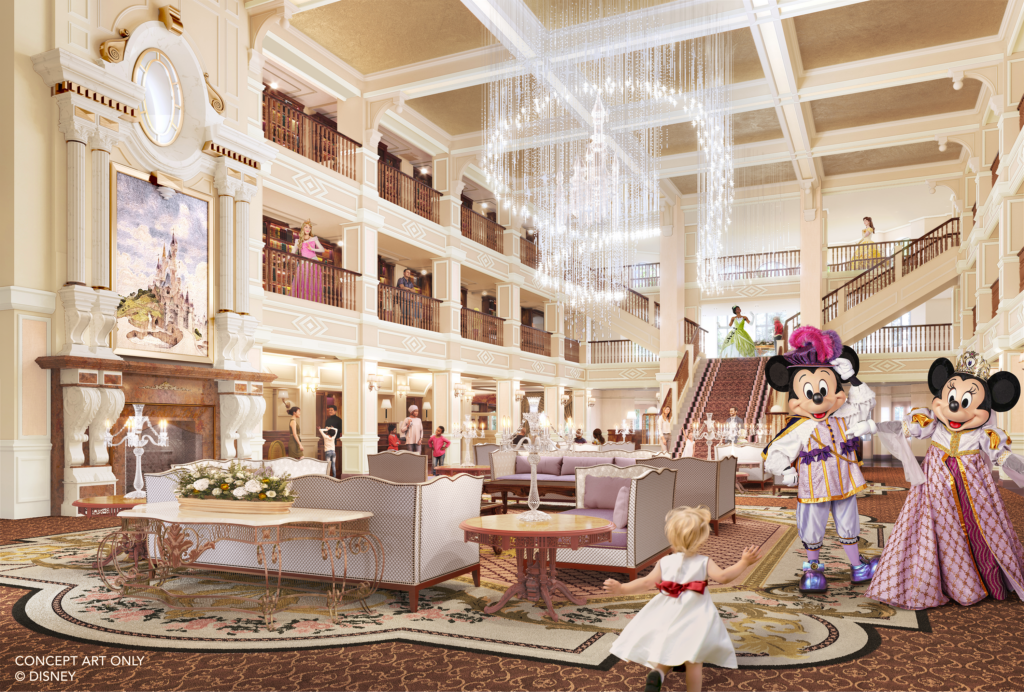 Lobby van het Disneyland Hotel